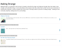 Tablet Screenshot of makingstrange.net